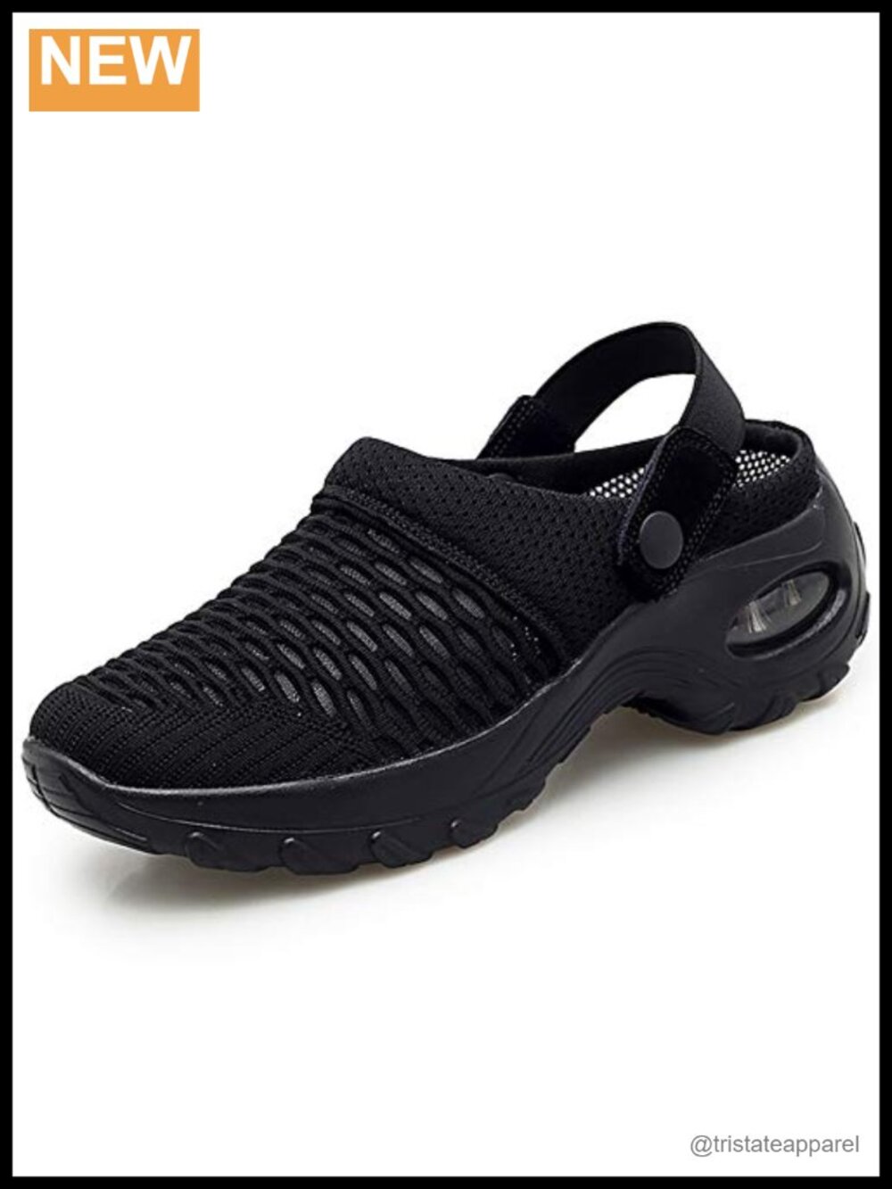Women's Mesh Mules Clogs Air Cushion Platform Slip-On Walking Sandals